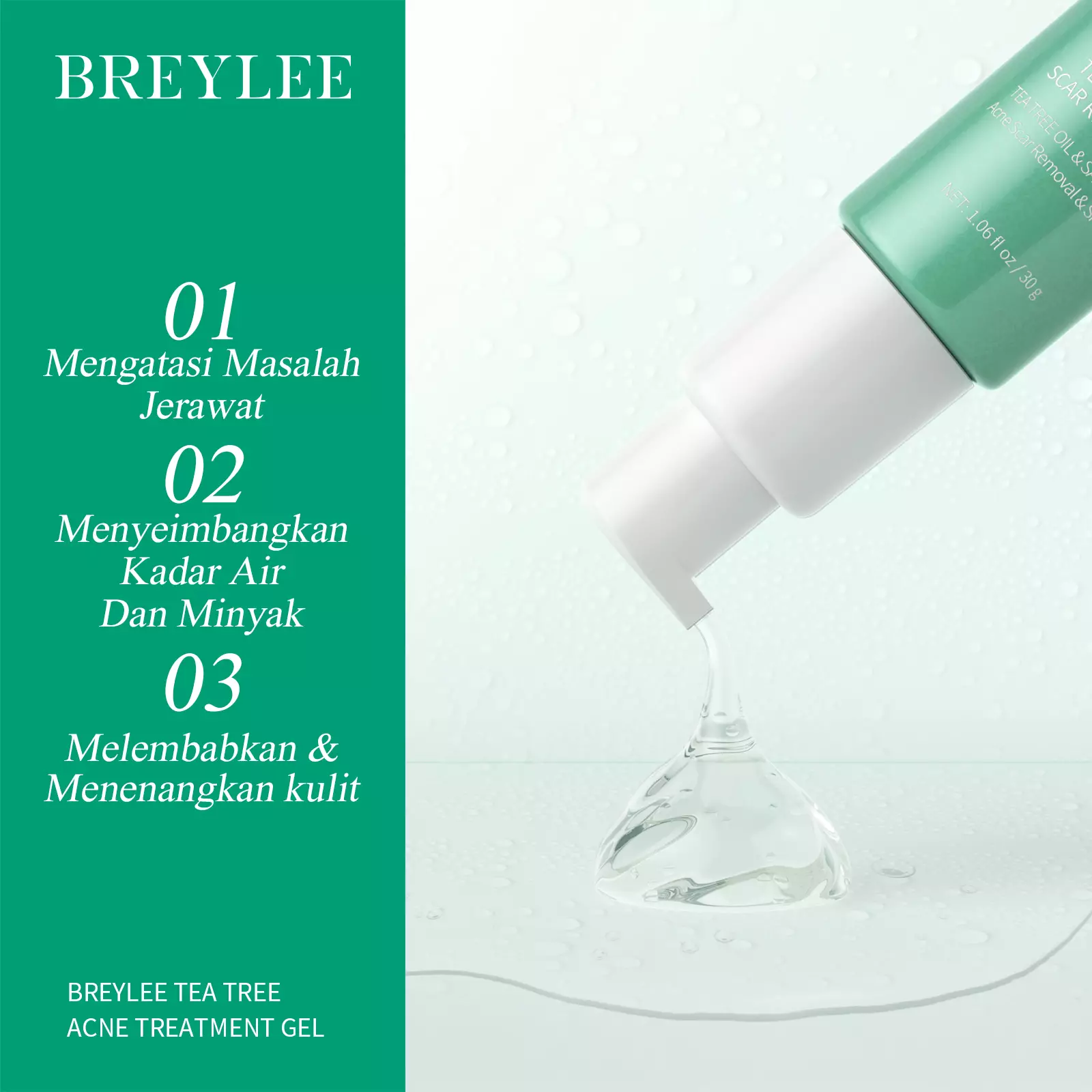[BPOM] BREYLEE Tea Tree Acne Care Gel