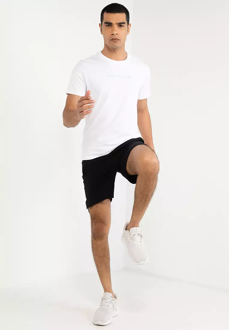 Knee length training shorts top