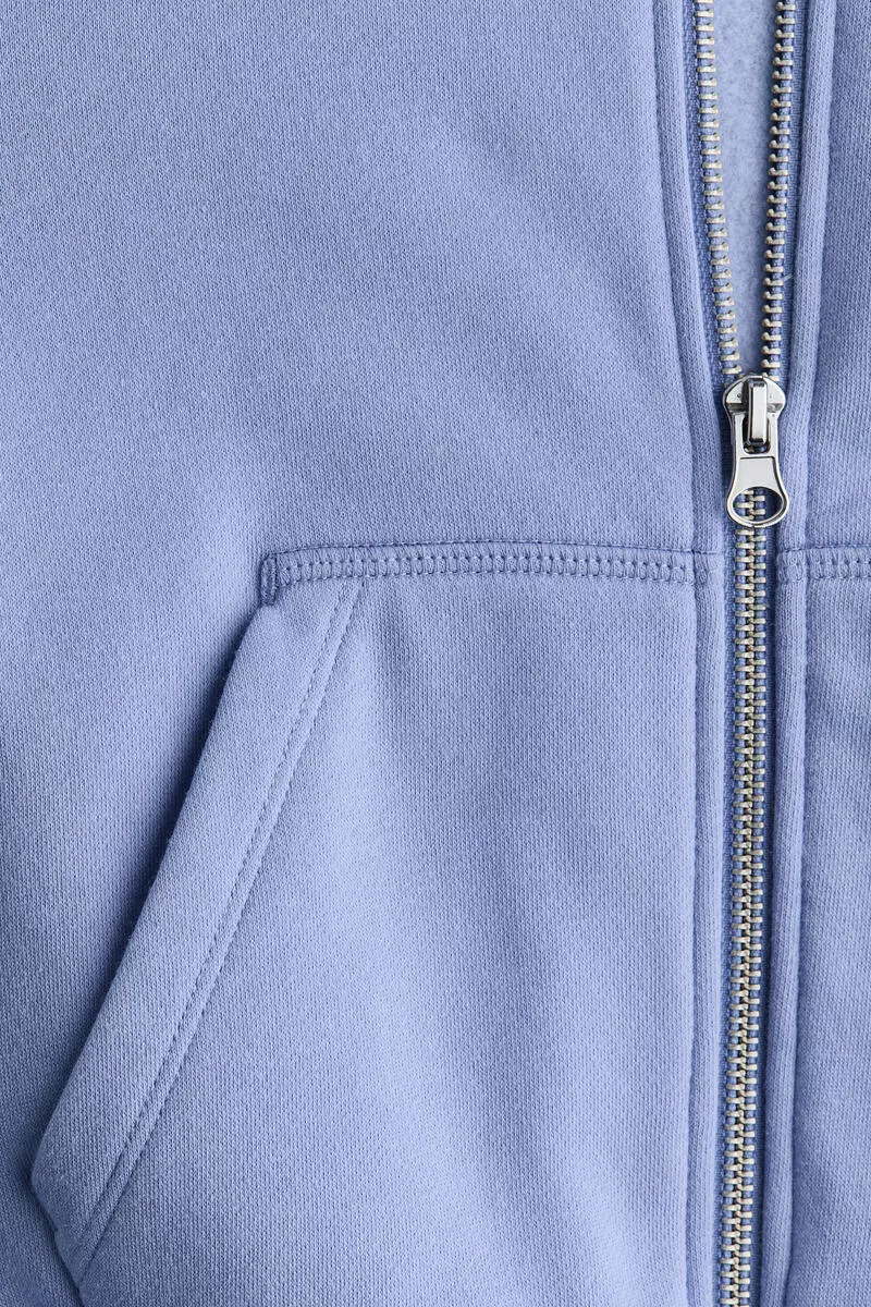 Zip-through hoodie