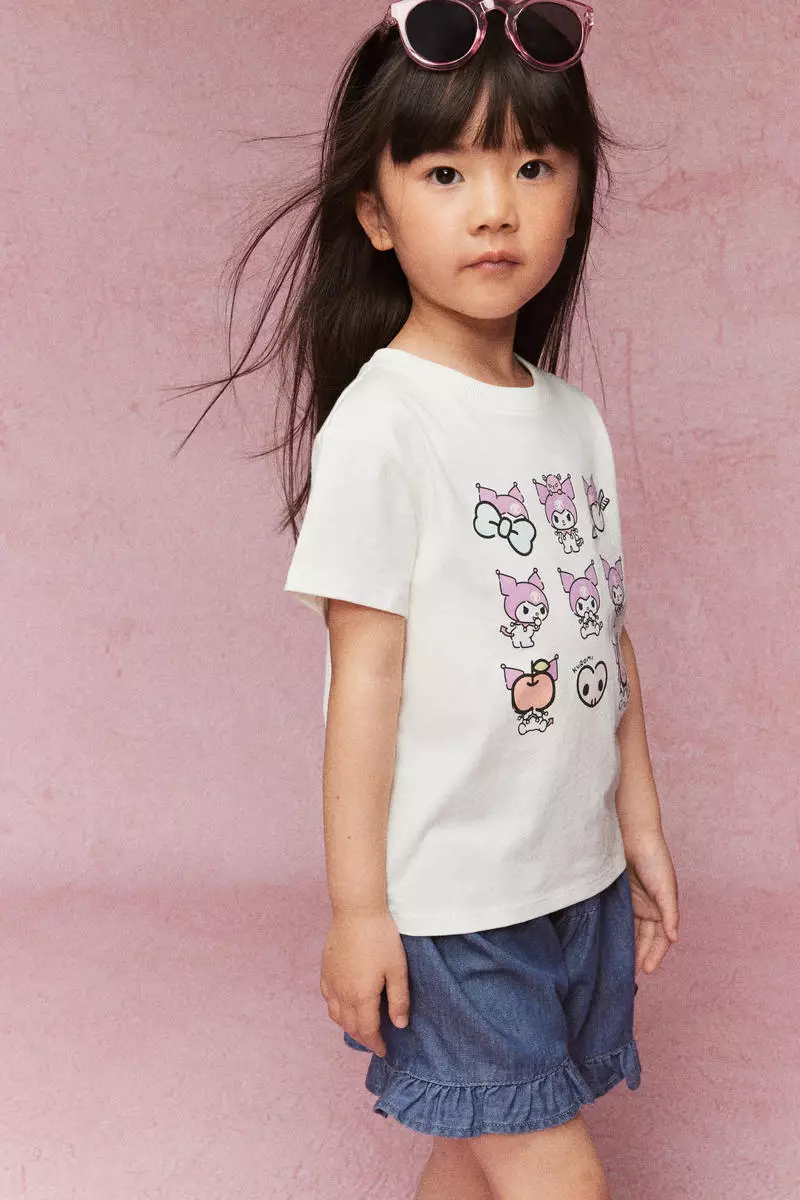 Printed cotton T-shirt