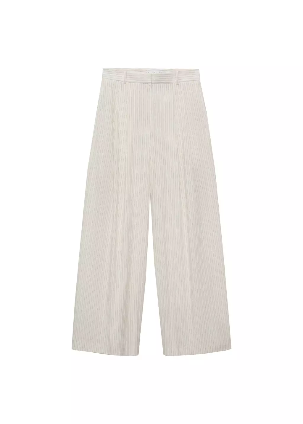 Celana wide leg motif garis