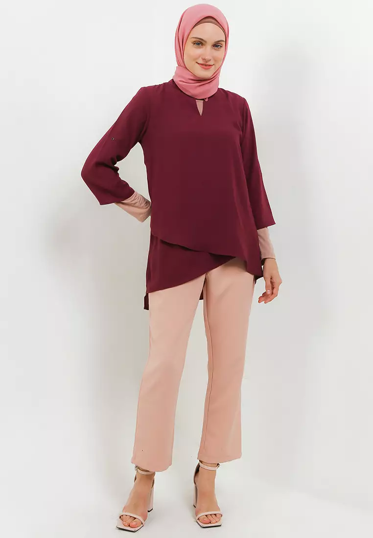 Havia Assymetrical Top In Purple