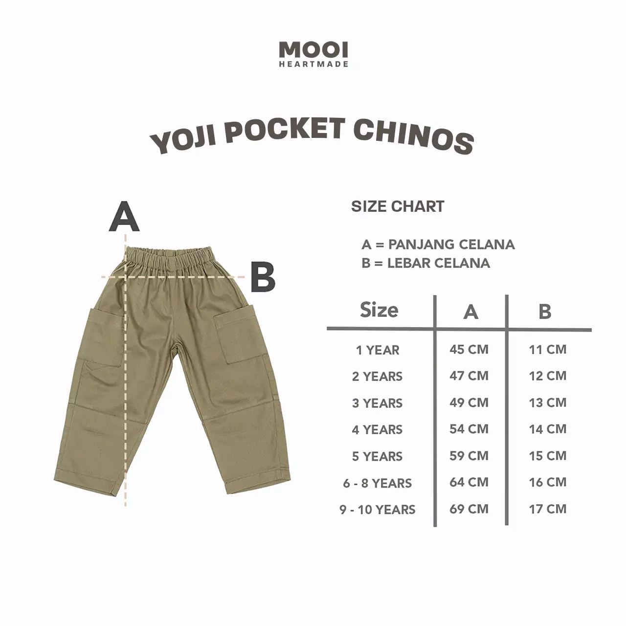 Mooi Celana Panjang Chinos Anak Yoji Pocket Pants - Navy