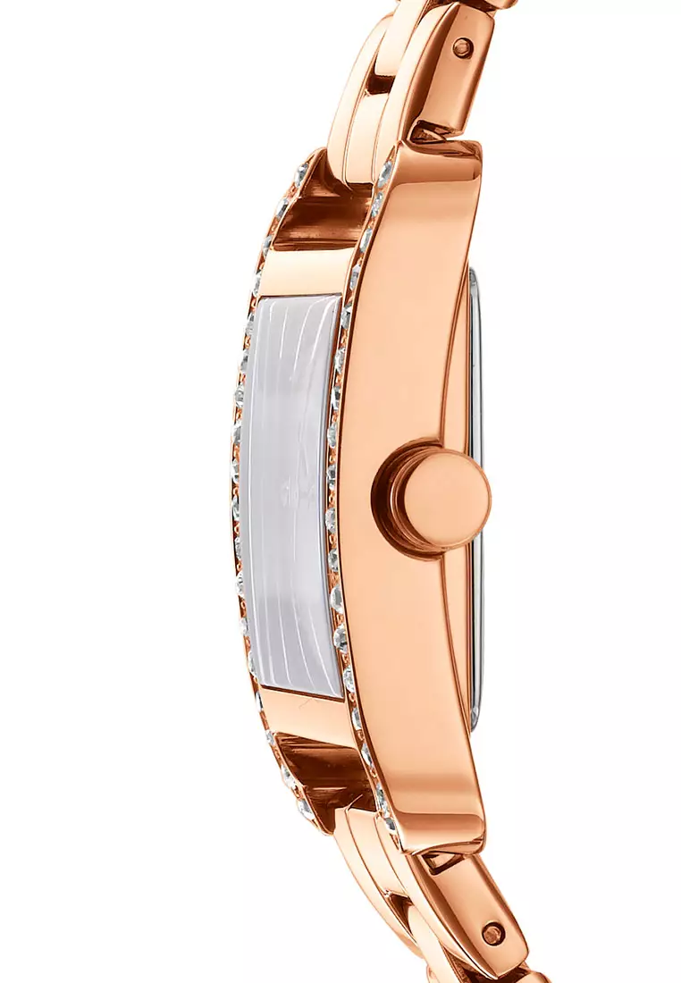 DKNY City Glitz Rose Gold Stainless Steel Analog Quartz Watch For Women DK1L003M0035
