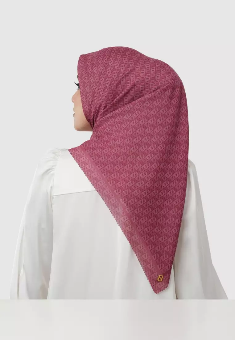 Interlock Voile Square - Mulberry