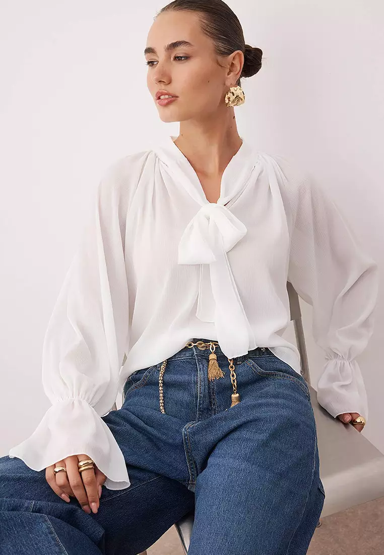 Tie Neck Blouse
