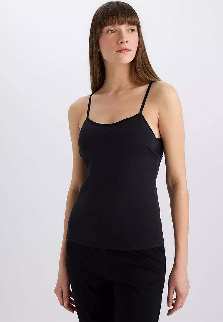 Fall in Love Regular Fit Cotton Tank Top