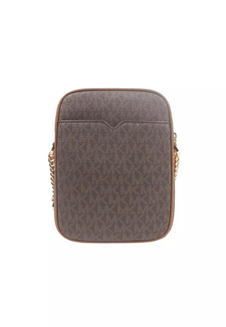 Jet Set Travel Medium Logo Crossbody Bag In Brown 35F1GTVC2B