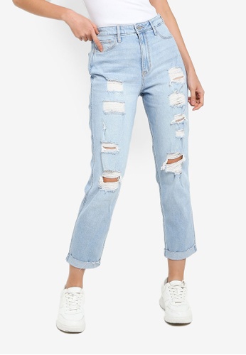 Hollister Shred Ultra High Rise Mom Jeans 2021 Buy Hollister Online Zalora Hong Kong Shop easier with asos' multiple payments and return options (ts&cs apply). shred ultra high rise mom jeans