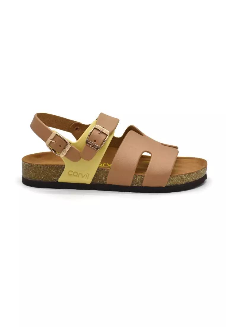 Carvil Sandal Anak Abigail-02 TW Stone/Yellow