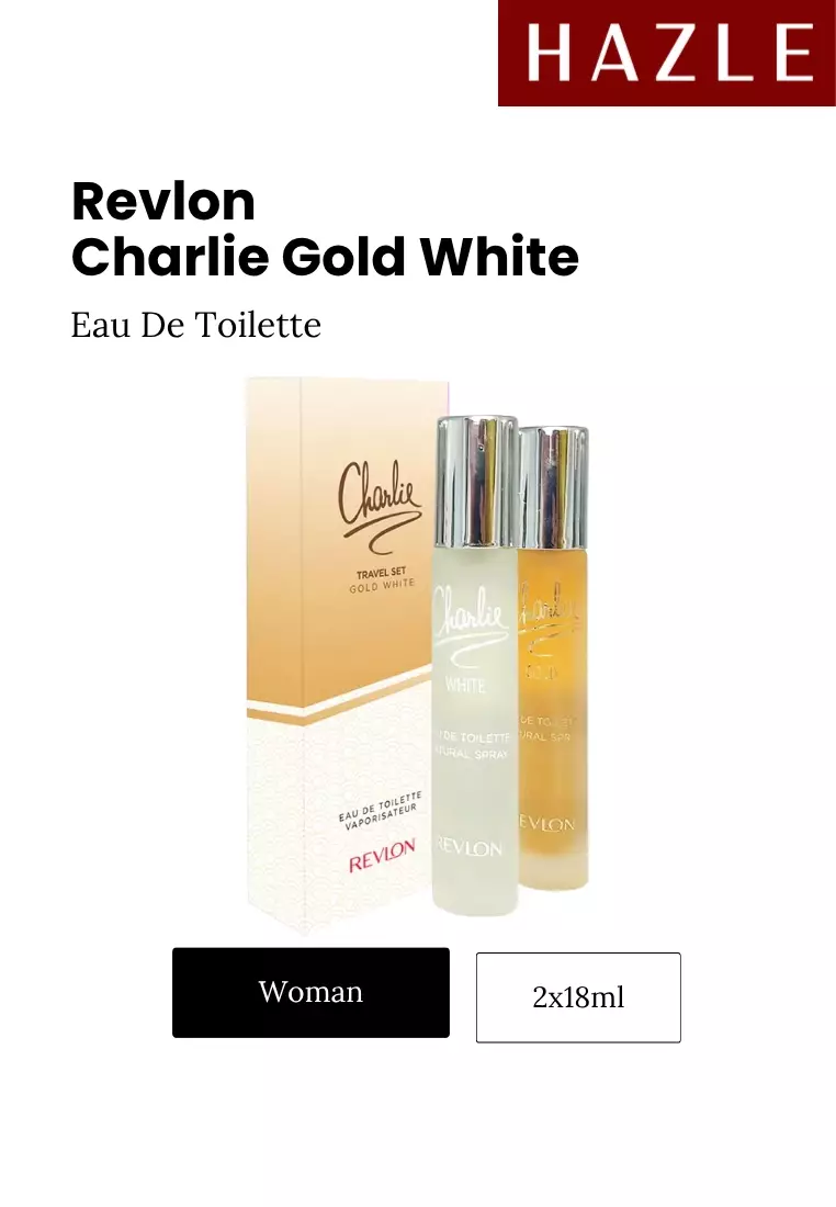 Charlie Gold White Travel Set Woman EDT 2x18 ml