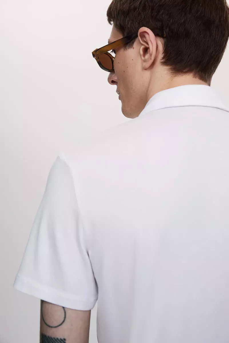 Slim Fit Lyocell polo shirt