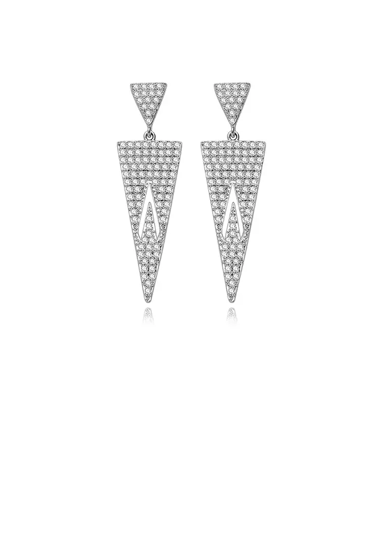Geometric triangle on sale earrings