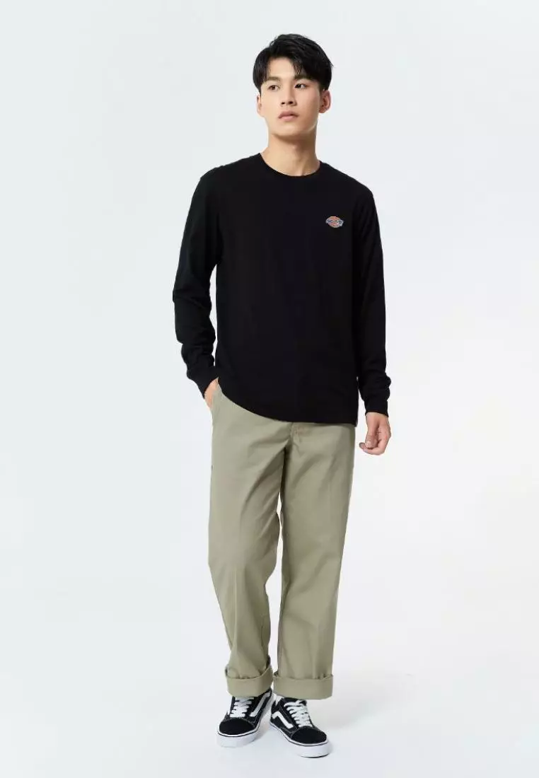 Dickies Small Embroidery Logo Long Sleeve Tee DK010983BLK