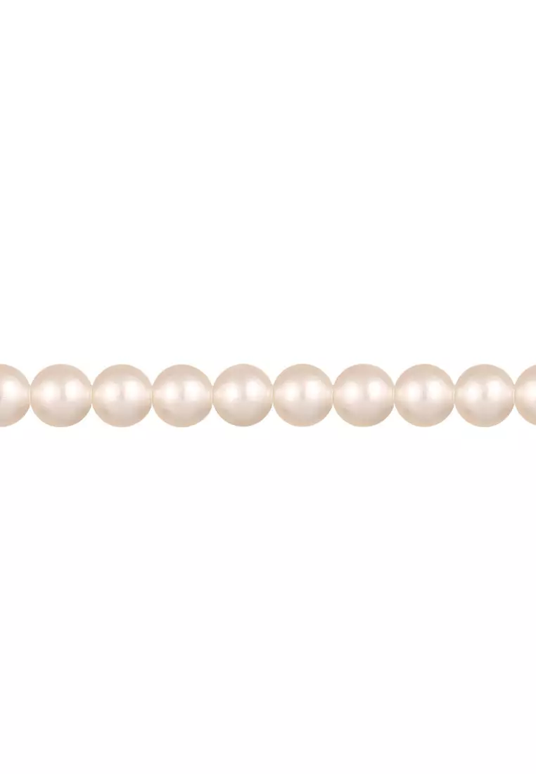Kalung Perhiasan Perak 925 Wanita Ball dengan Mutiara Gold Plated