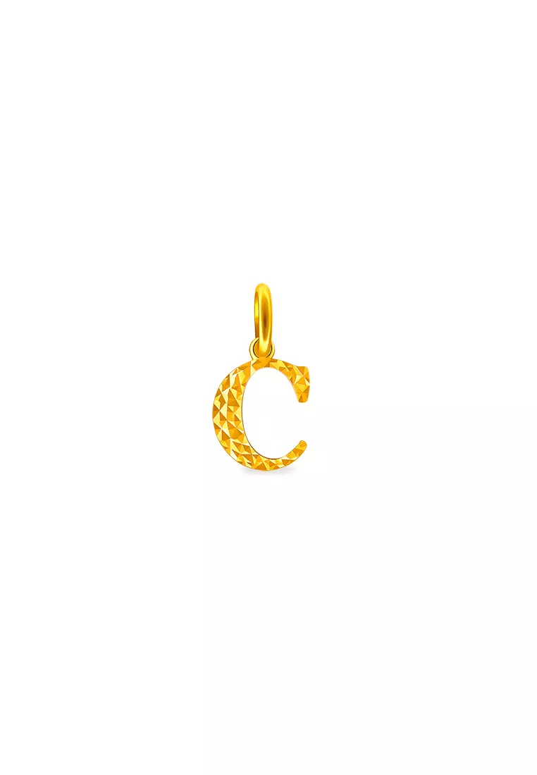 MJ Jewellery 916/22K Gold Alphabet Pendant B75