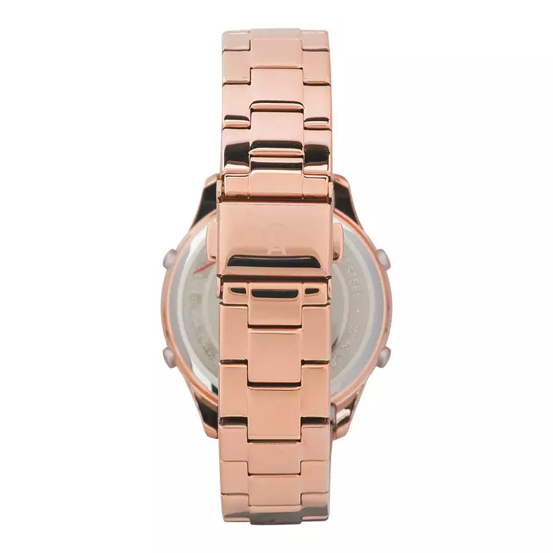 Jam Tangan Wanita Alexandre Christie Digi AC 9363 LH BRGPN Ladies Digital Dial Rose Gold Stainless Steel Strap