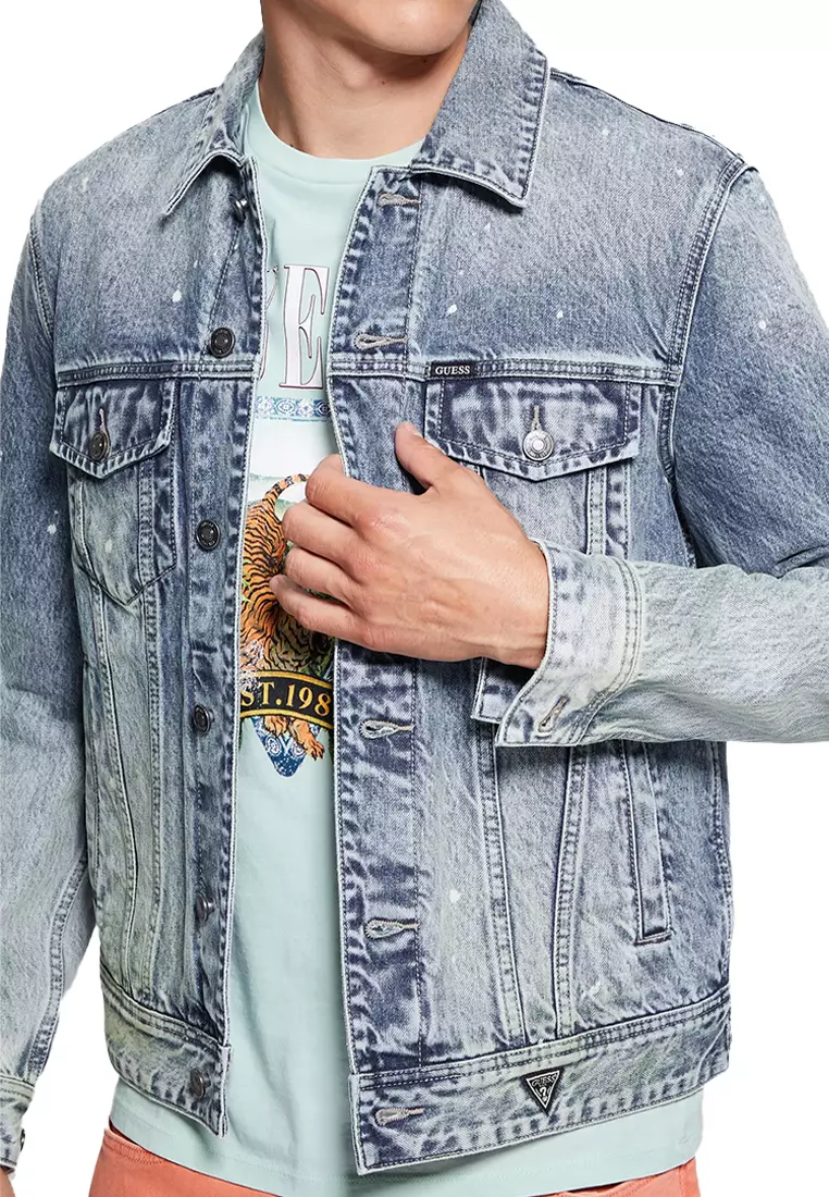 Guess dillon on sale patch denim jacket