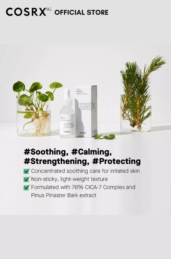 Cosrx Pure Fit Cica Serum 30ml (Soothing, Calming, Strengthening, Protecting)(Exp:2027.05.19)
