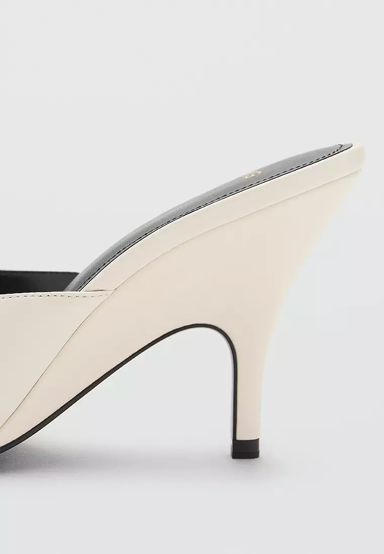 Leather Heels With Crossed Straps