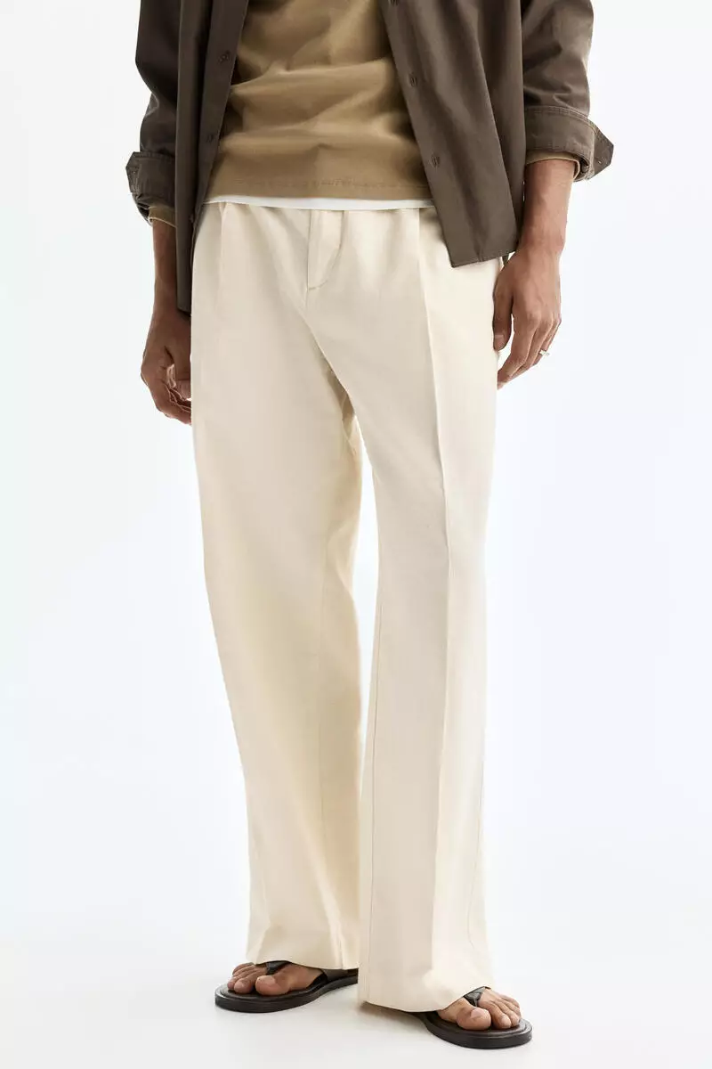 Loose Fit Linen-blend trousers