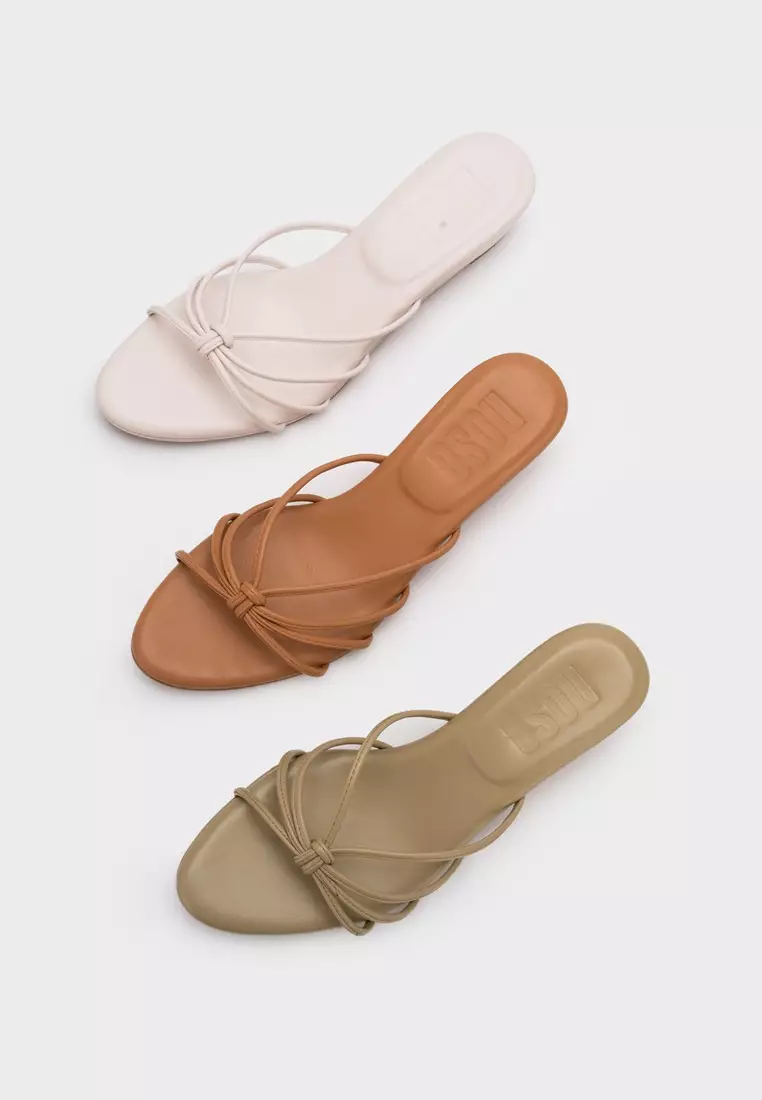 KNOTTED CLOUDFOAM LOW WEDGE HEEL