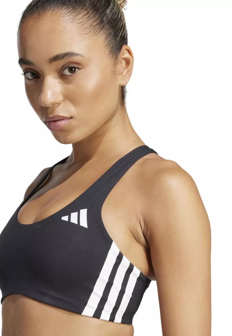 Powerreact Train Medium-Support 3-Stripes Bra
