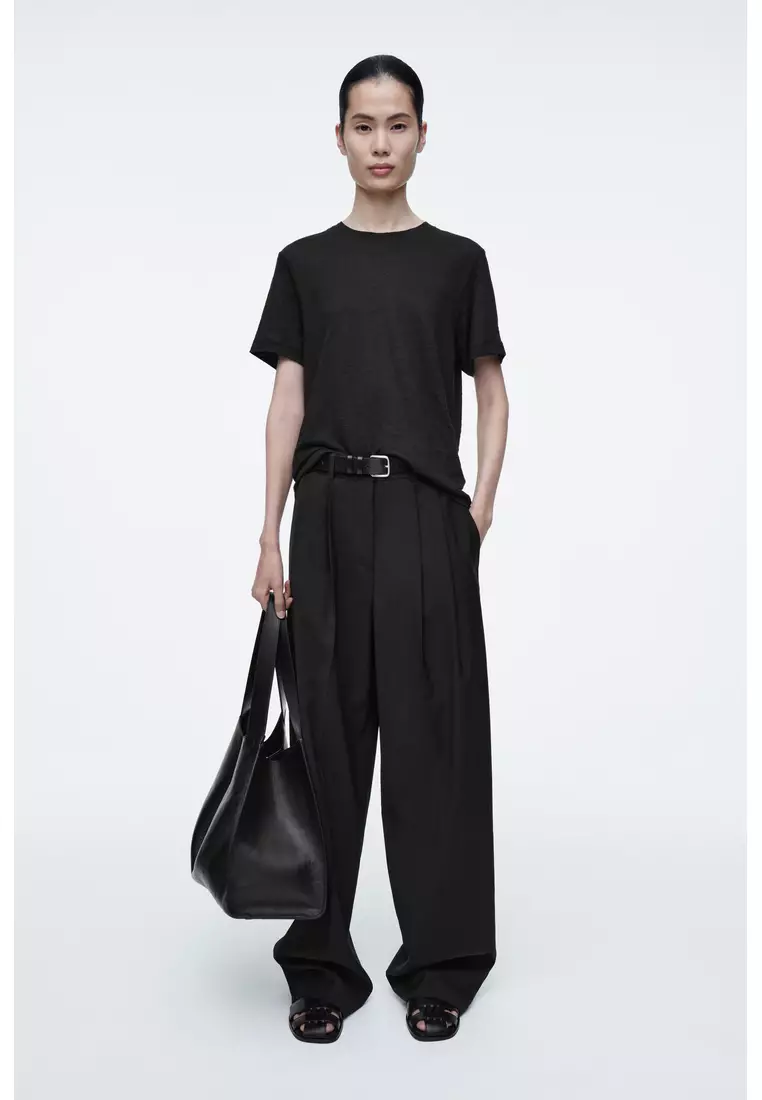 CREW-NECK LINEN T-SHIRT