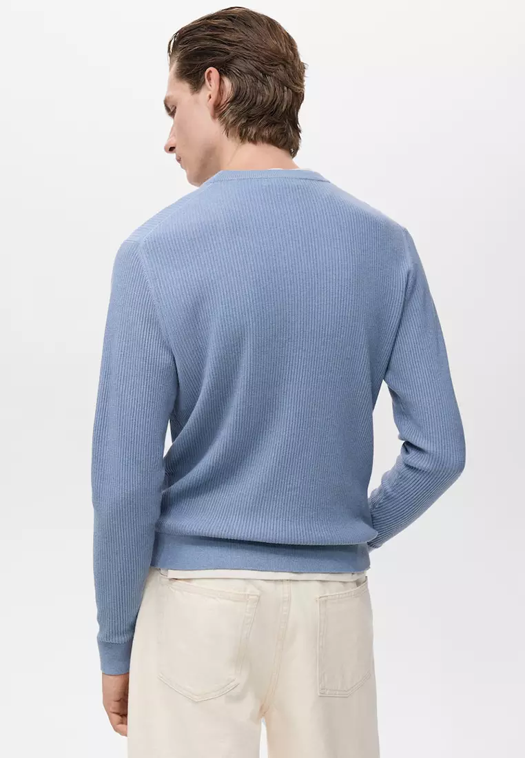 Fine Rib-Knit Sweater