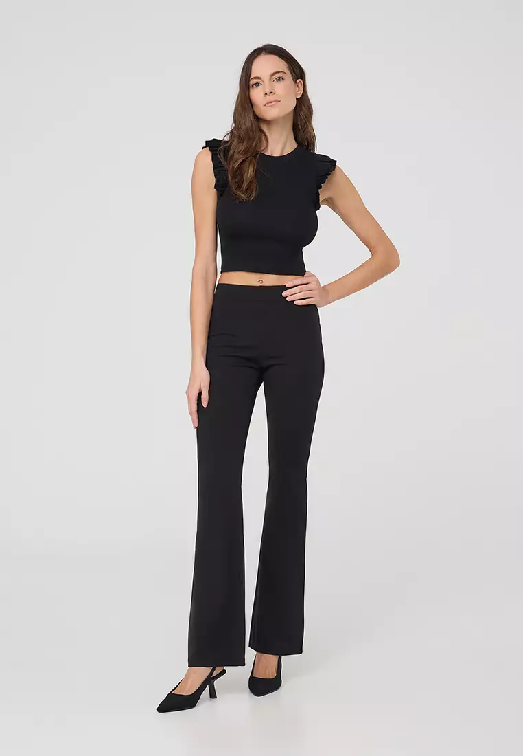 Woman Ruffled Sleeves T-Shirt