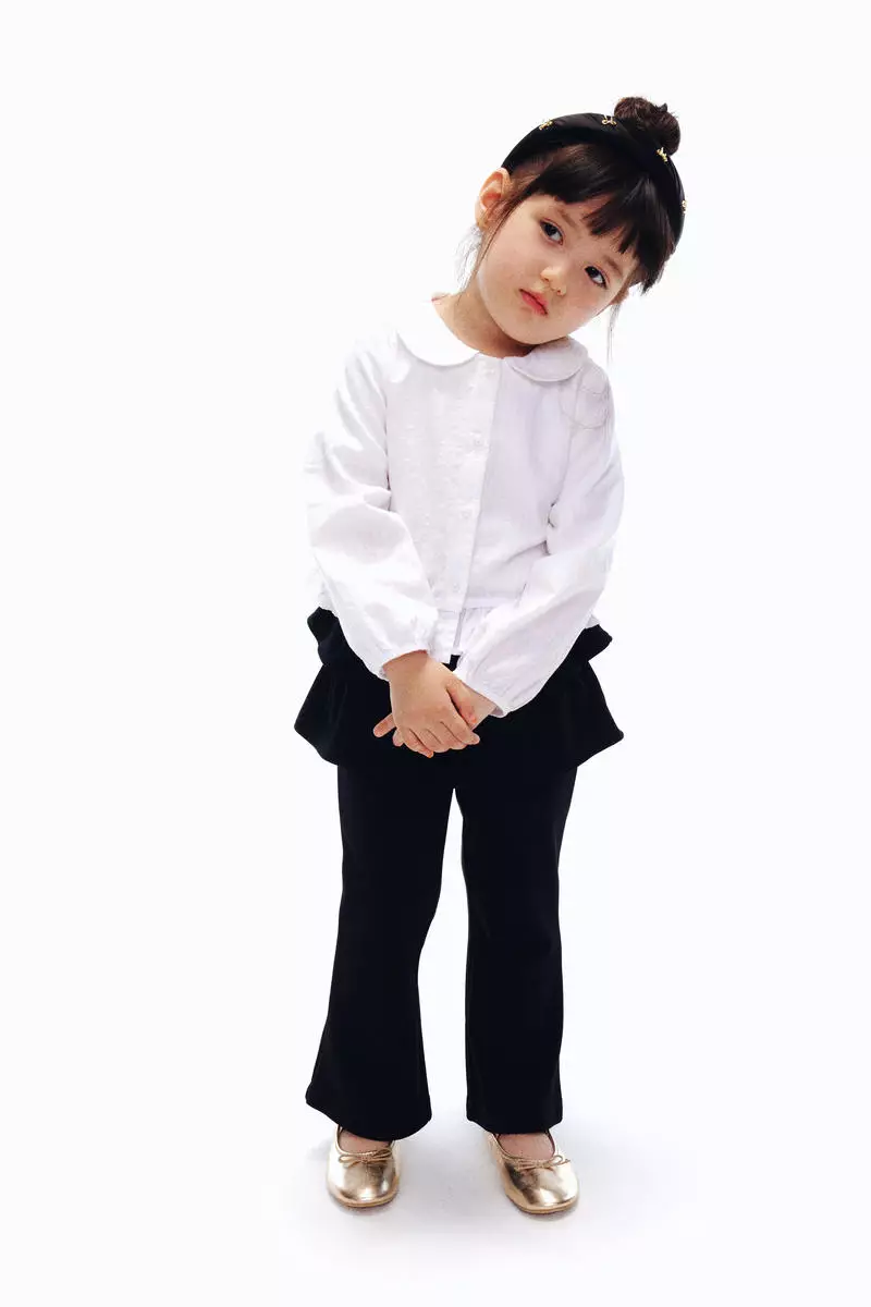 Sewn-in skirt leggings