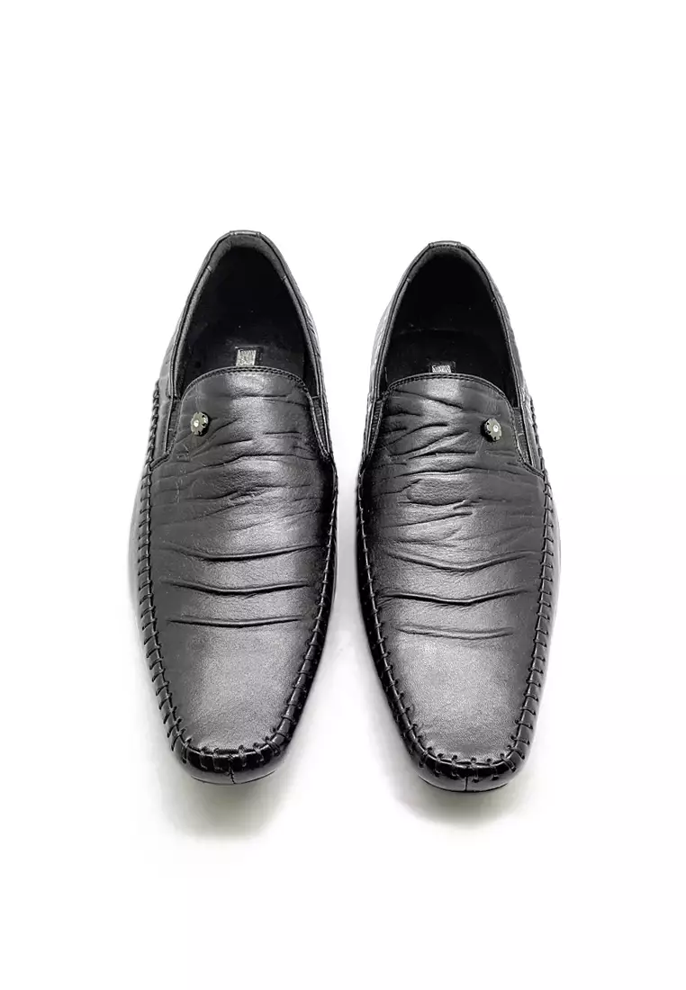 Steven Sepatu Kantor Pria Pantofel Formal Kulit Asli