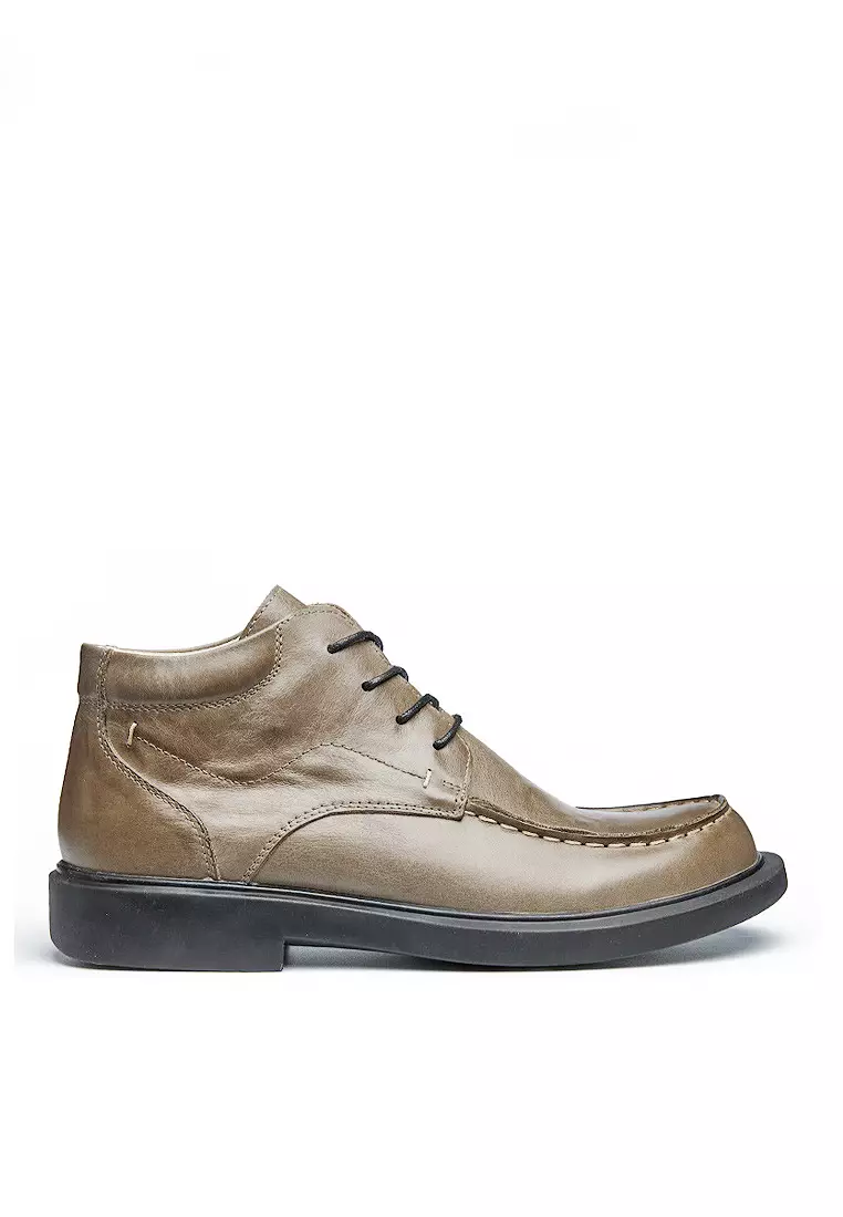 Discount on Twenty Eight Shoes  shoes - SKU: VANSA Trendy Lace-up Leather Martin Boots  VSM-B21351