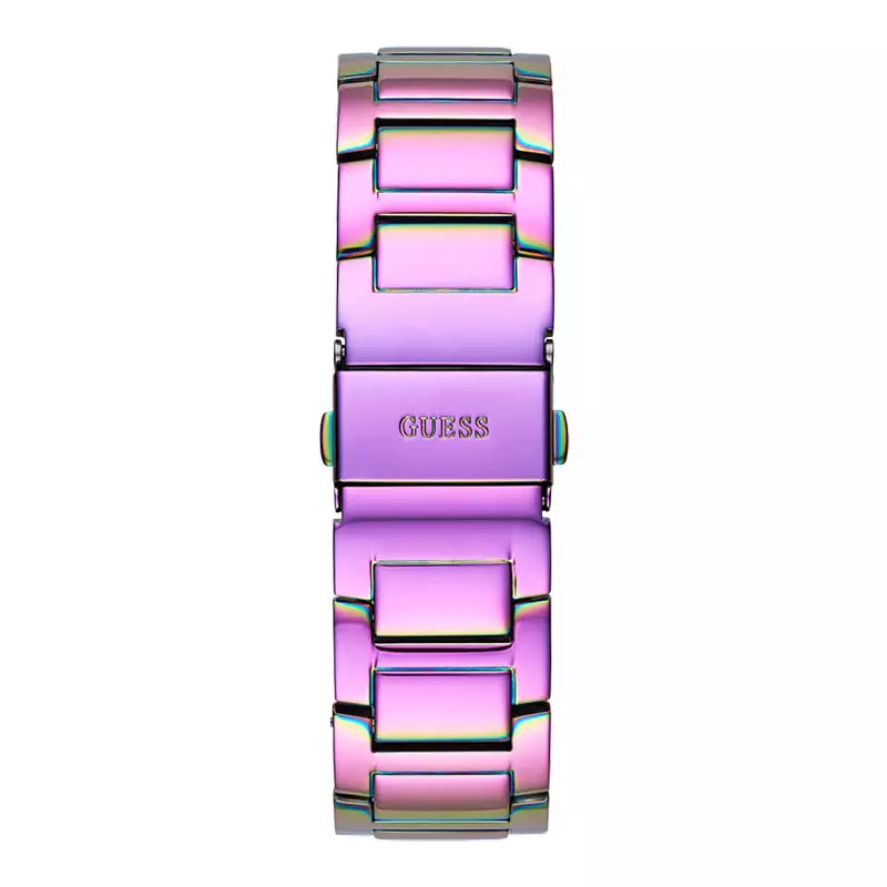 Jam Tangan Wanita Guess Queen GW0464L4 Ladies Iridescent Dial Stainless Steel Strap