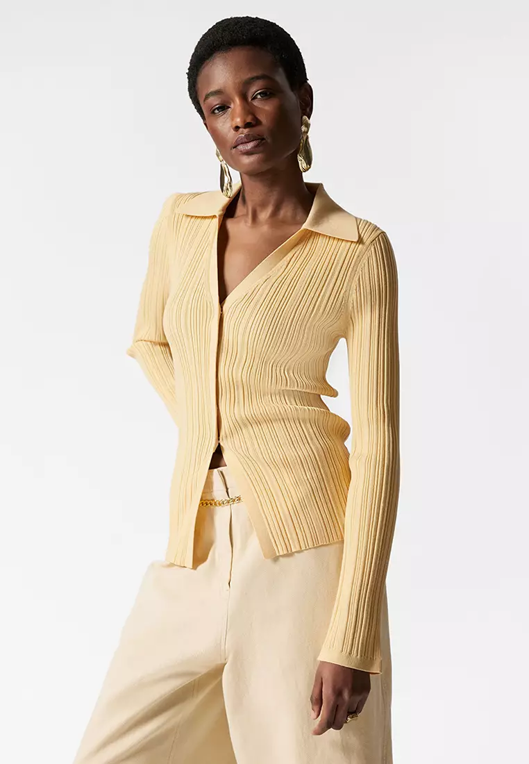 Buy & Other Stories Collared Rib-Knit Cardigan 2026 Online | ZALORA