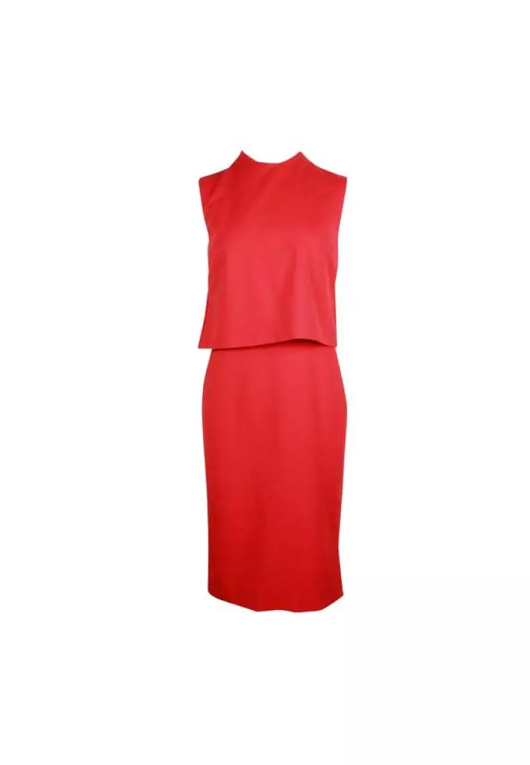 Red sleeveless cocktail dress online