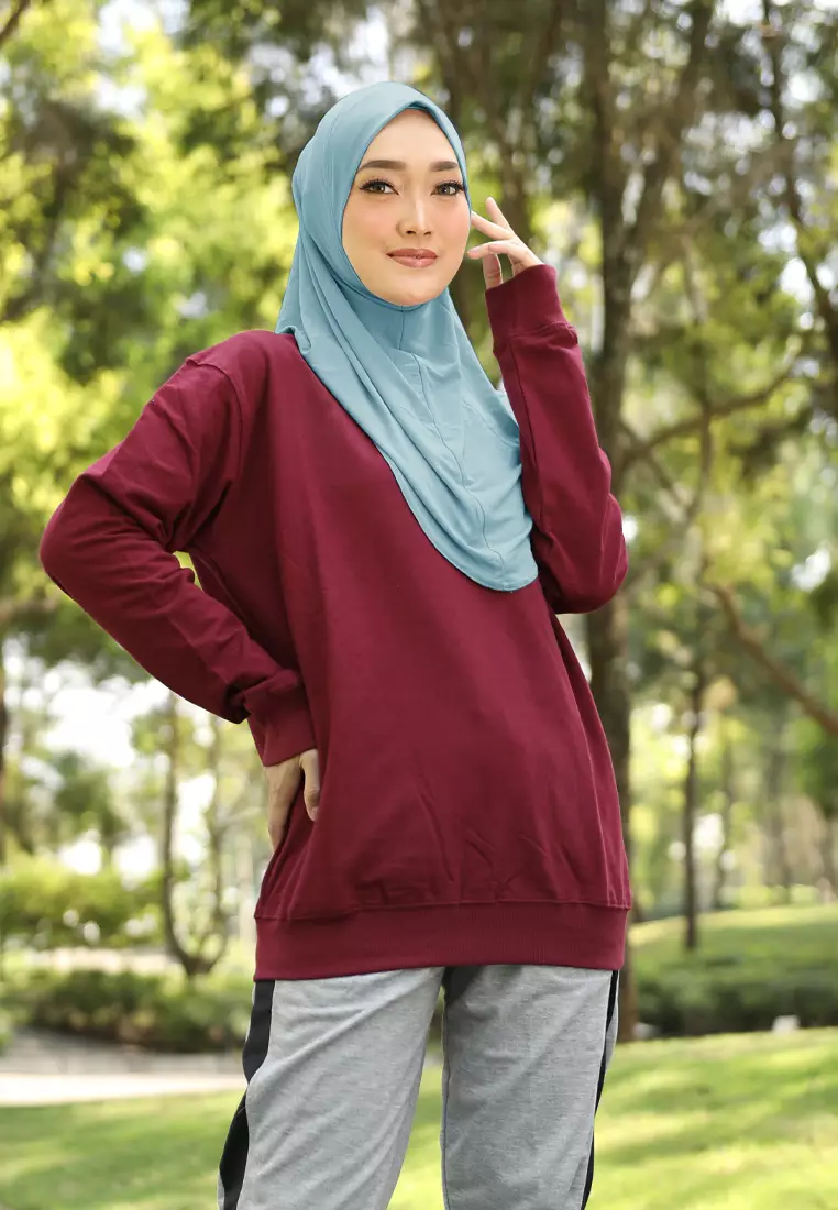 Cotton Bee - Safar Sport Bergo | Hijab Instan Olahraga - Seafoam