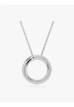 Jual Swarovski Dextera Pendant, Pavé, White, Rhodium Plated - White ...