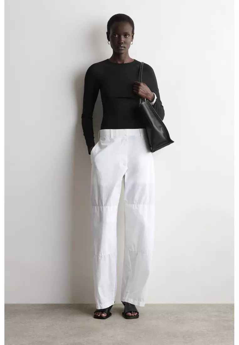 INTERLOCK JERSEY LONG-SLEEVED TOP