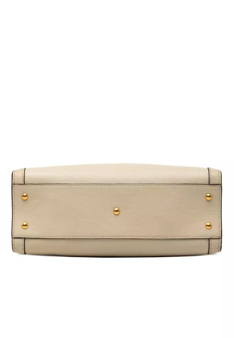 Pre-Loved Gucci Small Calfskin Bamboo Diana Satchel