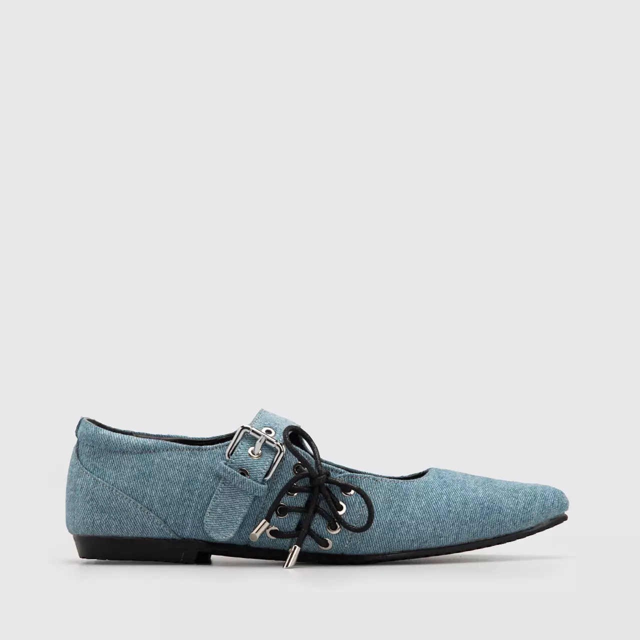 Adorable Projects - Livanya Flat Shoes Denim - Sepatu Wanita