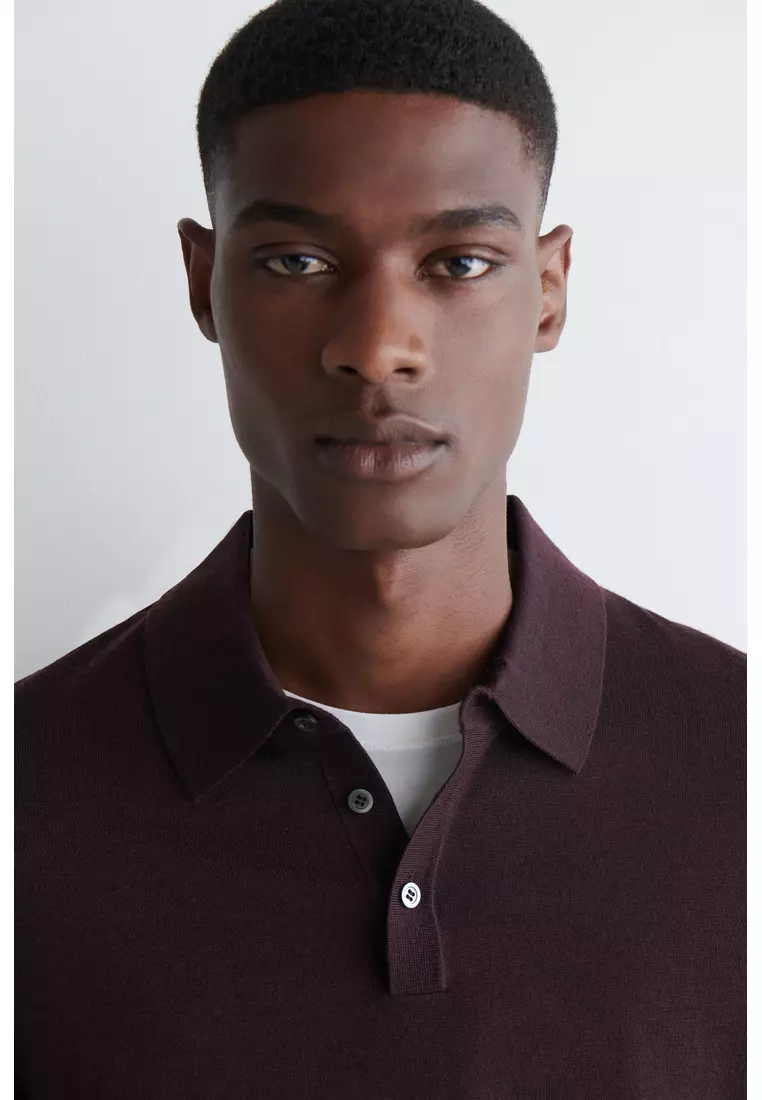 SLIM MERINO WOOL POLO SHIRT