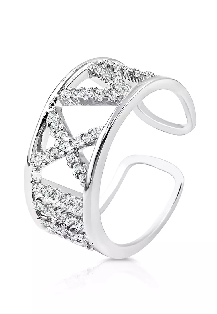 Wide band cubic deals zirconia rings