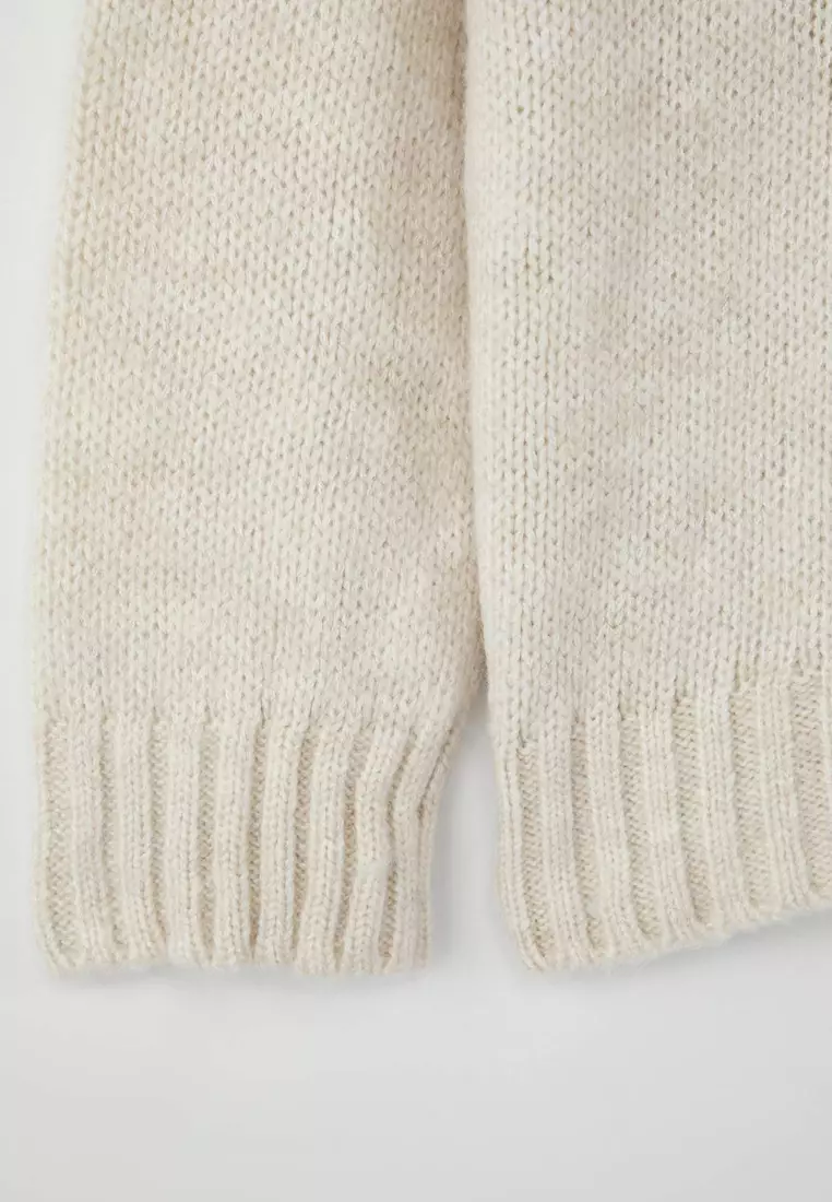 Wardrobe Essentials Stone Soft Texture Wide Cut Basic Knit Sweater | Twoaw26Kz00073