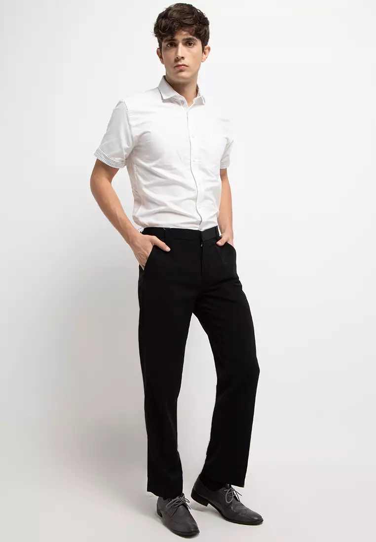 Imp Regular Fit Celana Formal Black