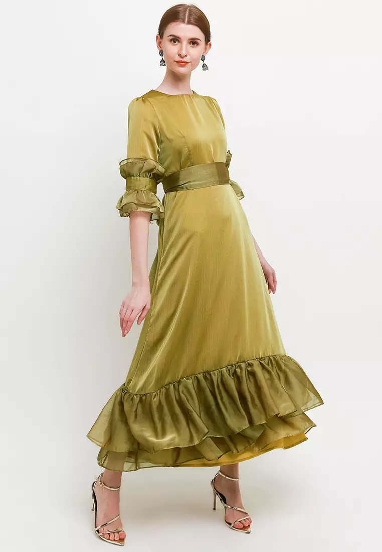 Chanira Festive Pamela Gamis-Mustard Gold