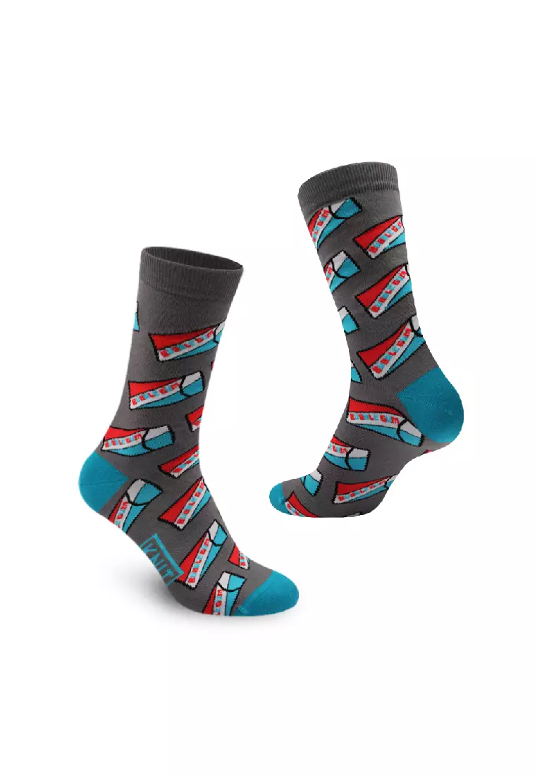 Knit Men's Bubble Gum Cotton Light Performance Crew Socks 1 pair KMC3204