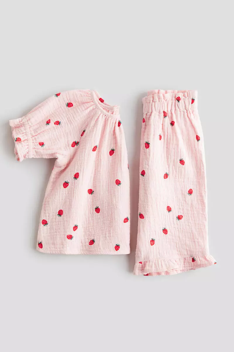 2-piece printed muslin set