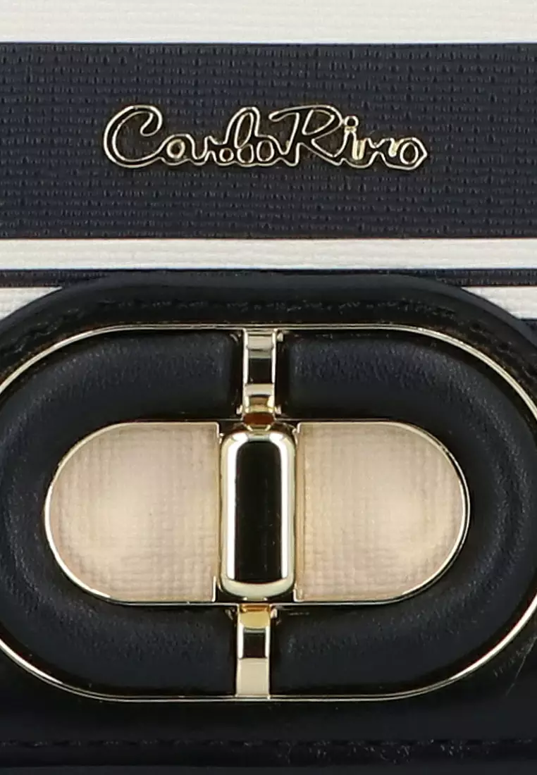 Nautical Stripe Crossbody - Black