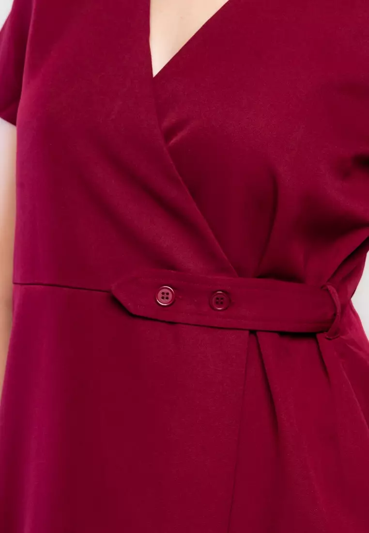 Alexanne Wrap Dress with Adjustable Waist Detail